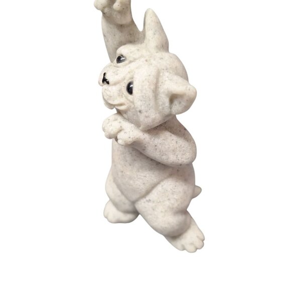 Quarry Critters Caz 2001 Cat Figurine Resin Stone Wave Grin Smile Kitty Vintage - Picture 3 of 10